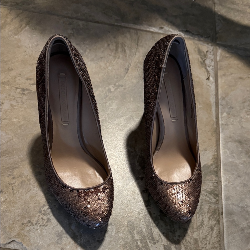 Bcbg sequin heels,  used in good condition.   Size 8